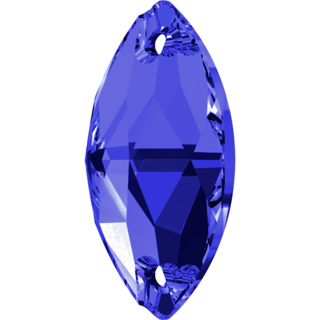 Sew-on stone – Crystal Stones – Pietra da Ricamo Navetta Sapphire – 10