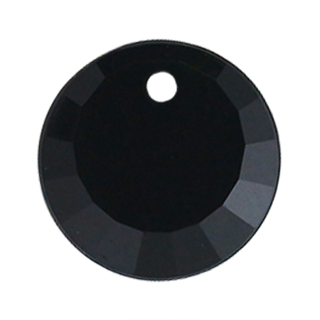 Pietra Pendente Tonda Jet Black Opaque MA01-1 – Crystal Stones