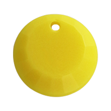 Pietra Pendente Tonda Yellow Opaque MA01-F31 - Crystal Stones