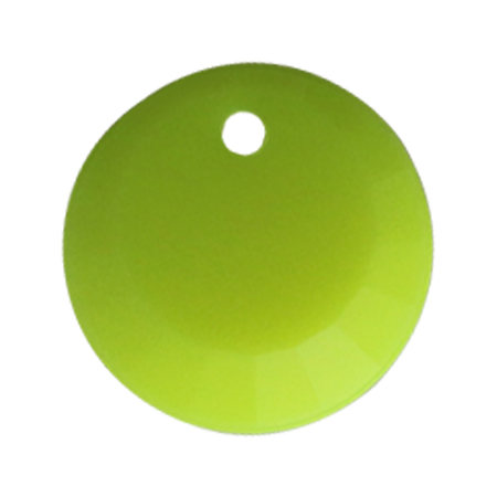 Pietra Pendente Tonda Yellow Fluo Opaque MA01-F35 - Crystal Stones
