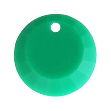 Pietra Pendente Tonda Emerald Opaque MA01-F48 – Crystal Stones