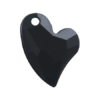 Pietra Pendente Cuore Jet Black Opaque MA02-1 - Crystal Stones
