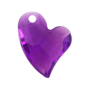 Pietra Pendente Cuore Purple MA02-5X - Crystal Stones