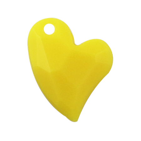Pietra Pendente Cuore Yellow Opaque MA02-F31 - Crystal Stones