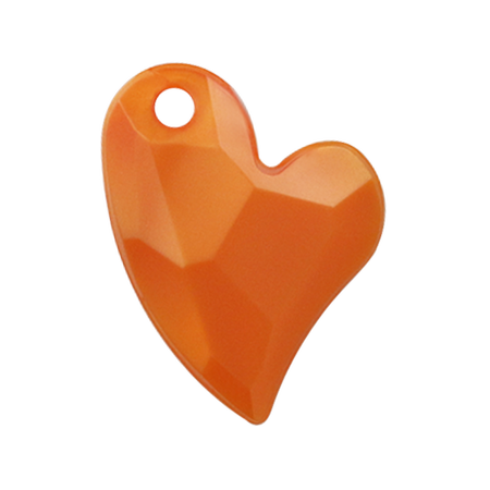 Pietra Pendente Cuore Orange Pearl MA02-P32 - Crystal Stones