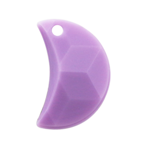 Pietra Pendente Mezzaluna Violet Opaque MA03-F24 - Crystal Stones