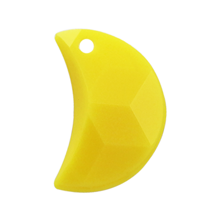 Pietra Pendente Mezzaluna Yellow Opaque MA03-F31 – Crystal Stones