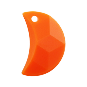 Pietra Pendente Mezzaluna Orange Opaque MA03-F42 - Crystal Stones