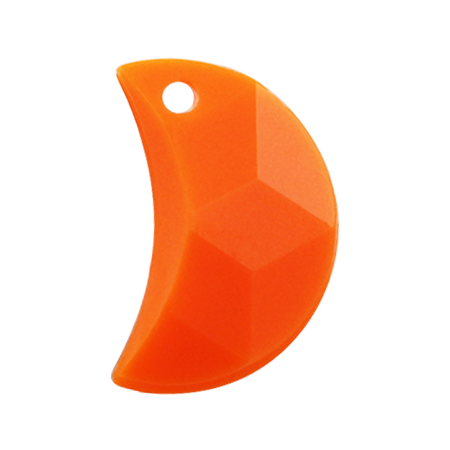 Pietra Pendente Mezzaluna Orange Opaque MA03-F42 – Crystal Stones