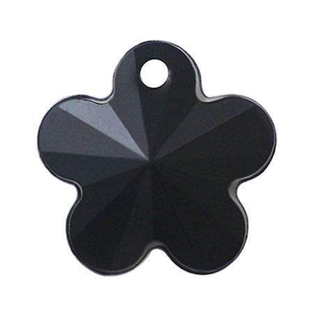 Pietra Pendente Fiore Jet Black Opaque MA05-1 – Crystal Stones