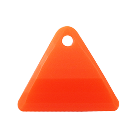 Pietra Pendente Triangolo Orange Fluo Opaque MA08-F33- Crystal Stones