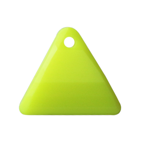 Pietra Pendente Triangolo Yellow Fluo Opaque MA08-F35 – Crystal Stones