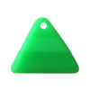 Pietra Pendente Triangolo Green Fluo Opaque MA08-F36 - Crystal Stones