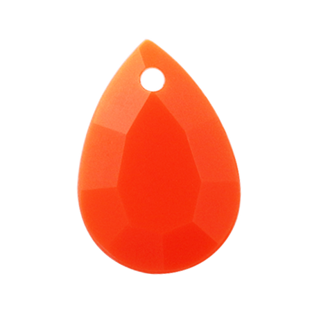 Pietra Pendente Goccia Orange Fluo Opaque MA10-F33- Crystal Stones