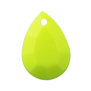 Pietra Pendente Goccia Yellow Fluo Opaque MA10-F35 - Crystal Stones