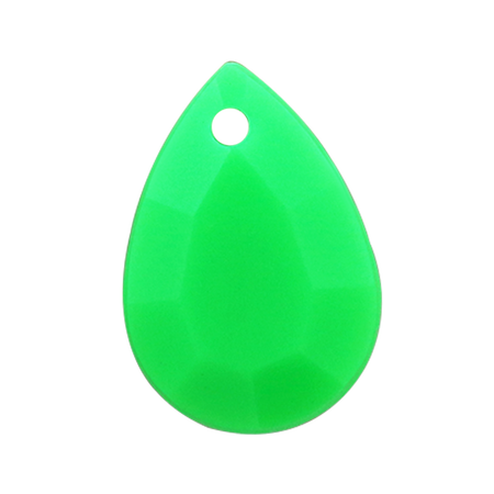 Pietra Pendente Goccia Green Fluo Opaque MA10-F36 - Crystal Stones