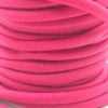 Cordoncino elastico Rosa Fluo in fibra e gomma 5 mm - Venduto a metro - Crystal Stones
