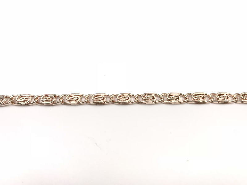 Catena groumette Rose Gold intrecciata, spessore 12,5 x 12,5 mm – Venduta a metro – Crystal Stones