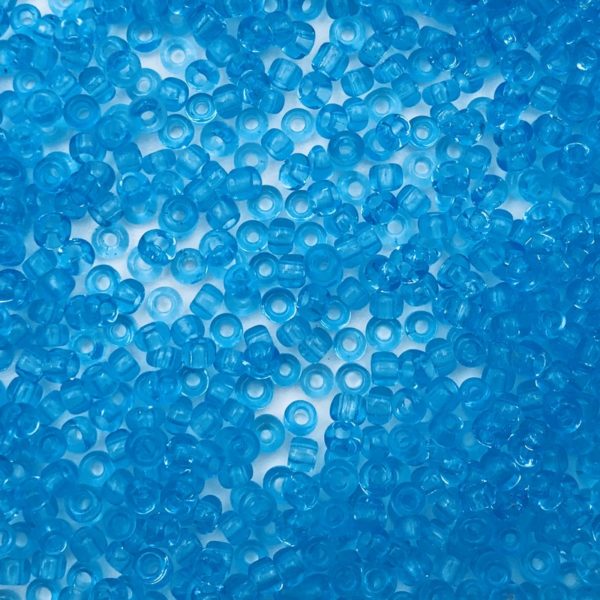 Rocailles Trasparente Capri Blue 11/0 - Confezione 10gr - Crystal Stones