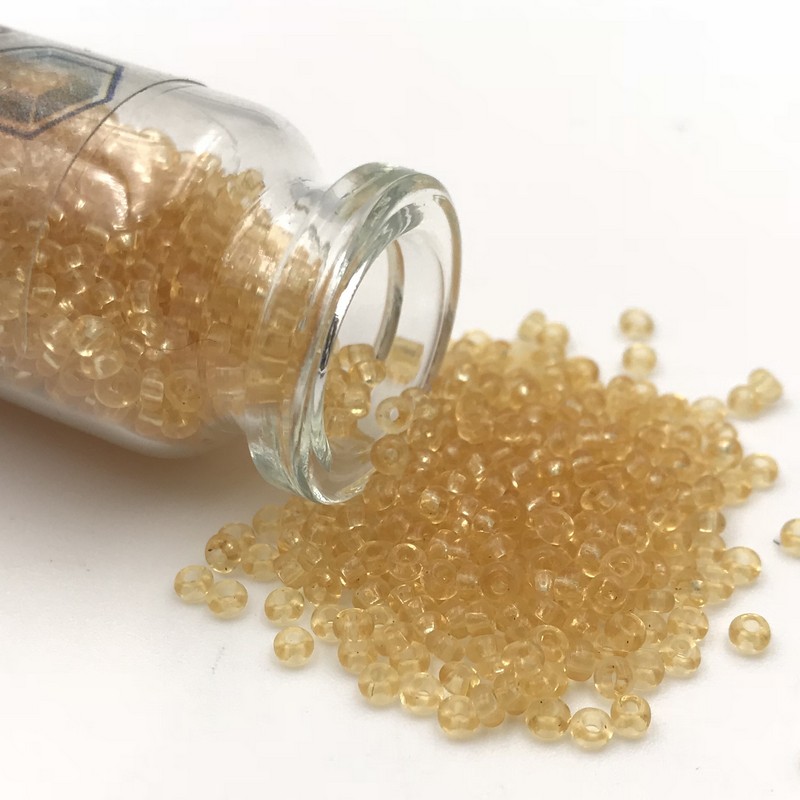 Rocailles Trasparente Honey 11/0 – Confezione 10gr – Crystal Stones