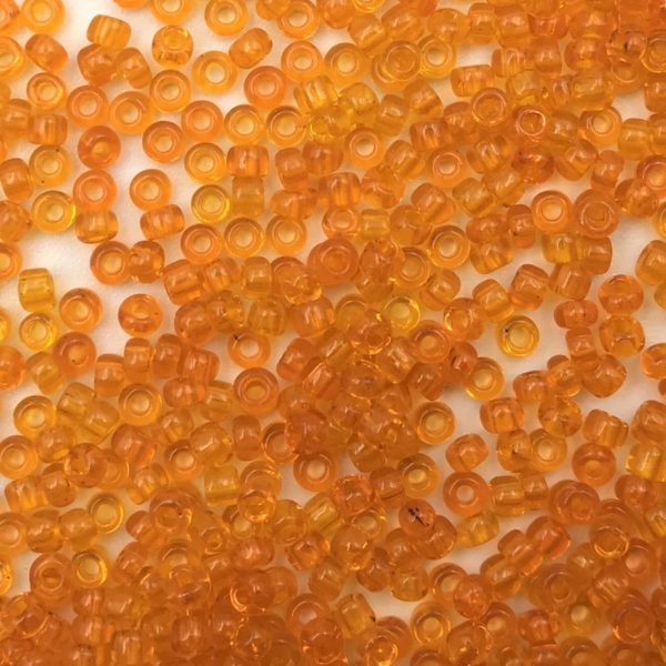 Rocailles Trasparente Orange 11/0 - Confezione 10gr - Crystal Stones
