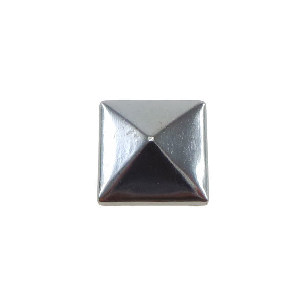 Borchia Piramidale Hematite 7mm Termoadesiva Piatta - In metallo - C015-H - Crystal Stones