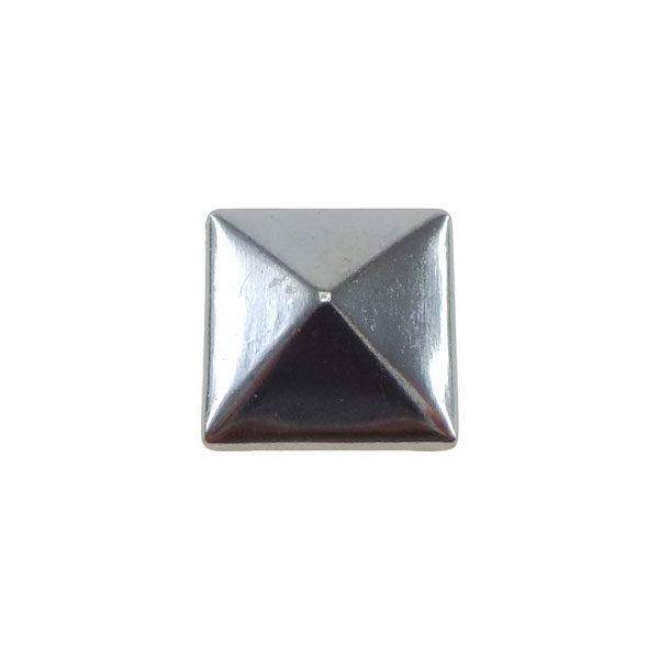 Borchia Piramidale Hematite 10mm Termoadesiva Piatta - In metallo - C016-H - Crystal Stones