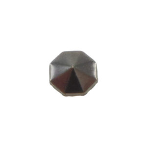Borchia Ottagonale Hematite 6mm Termoadesiva Piatta - In metallo - C029-HE - Crystal Stones