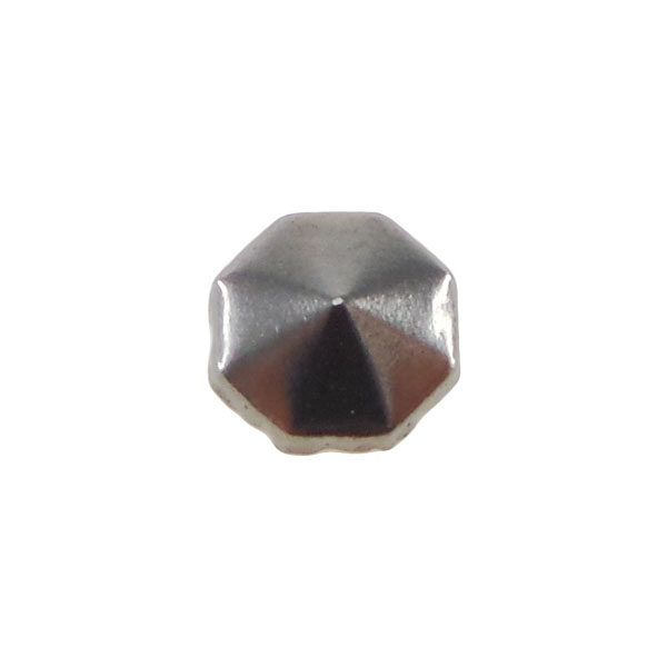 Borchia Ottagonale Hematite 8mm Termoadesiva Piatta - In metallo - C030-HE - Crystal Stones