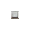 Borchia Quadrata Anti Silver 6mm Termoadesiva Piatta - In metallo - C035-AS - Crystal Stones