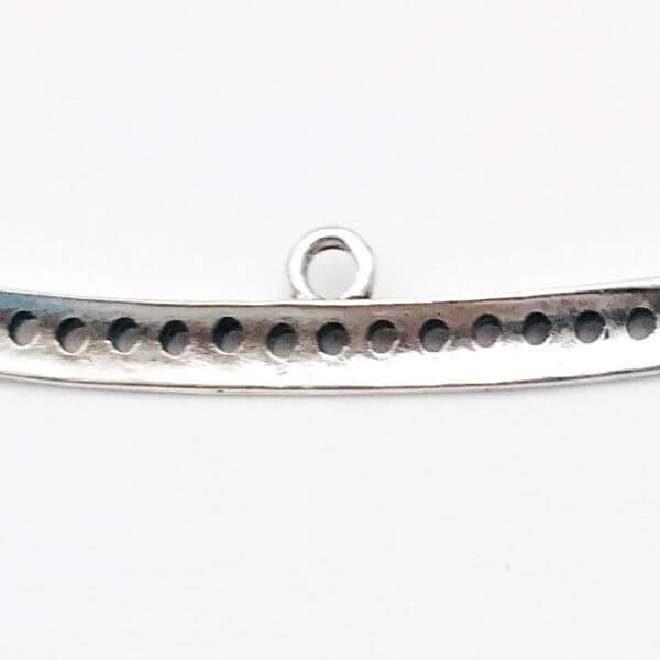 Link barra curva Anti Silver 49,4mm – LK0049 – Crystal Stones