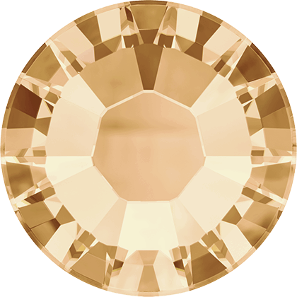 Flatback Pietra Termoadesiva Hotfix Crystal Golden Shadow 140 - Xilion 2038 - Crystal Stones