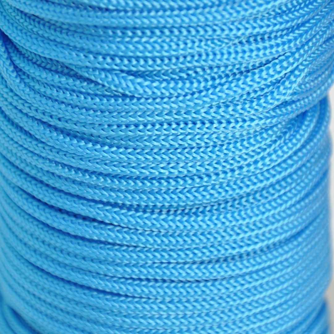 foto cordoncino Chinese Knotting flat azzurro