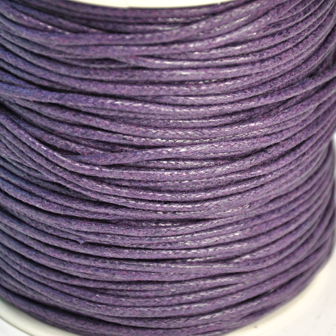 foto cordoncino in cotone cerato viola